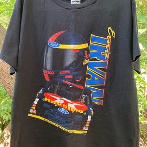 Vintage 1994 NASCAR Single Stitch ERNIE IRVAN T-Shirt XL Texaco Havoline Racing